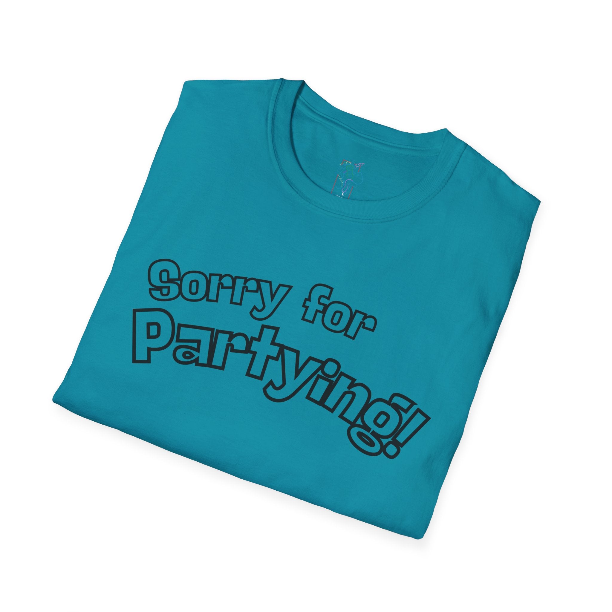 Sorry for Partying T-Shirt-Black