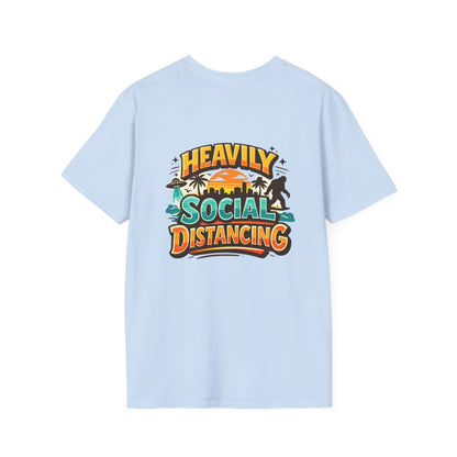 Heavily Socially Distancing Funny T-Shirt