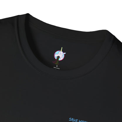 Save Water Drink Beer T-Shirt — Funny Beer &amp; Water Cartoon Tee