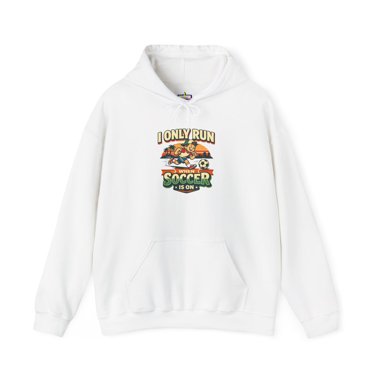 I Only Run When Soccer Is On Funny Hoodie