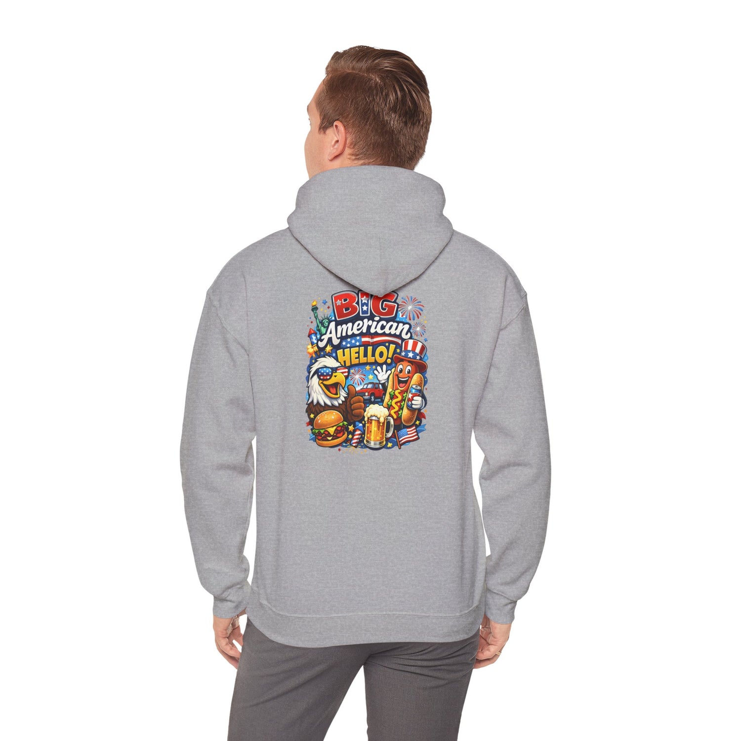 Big American Hello Funny Hoodie