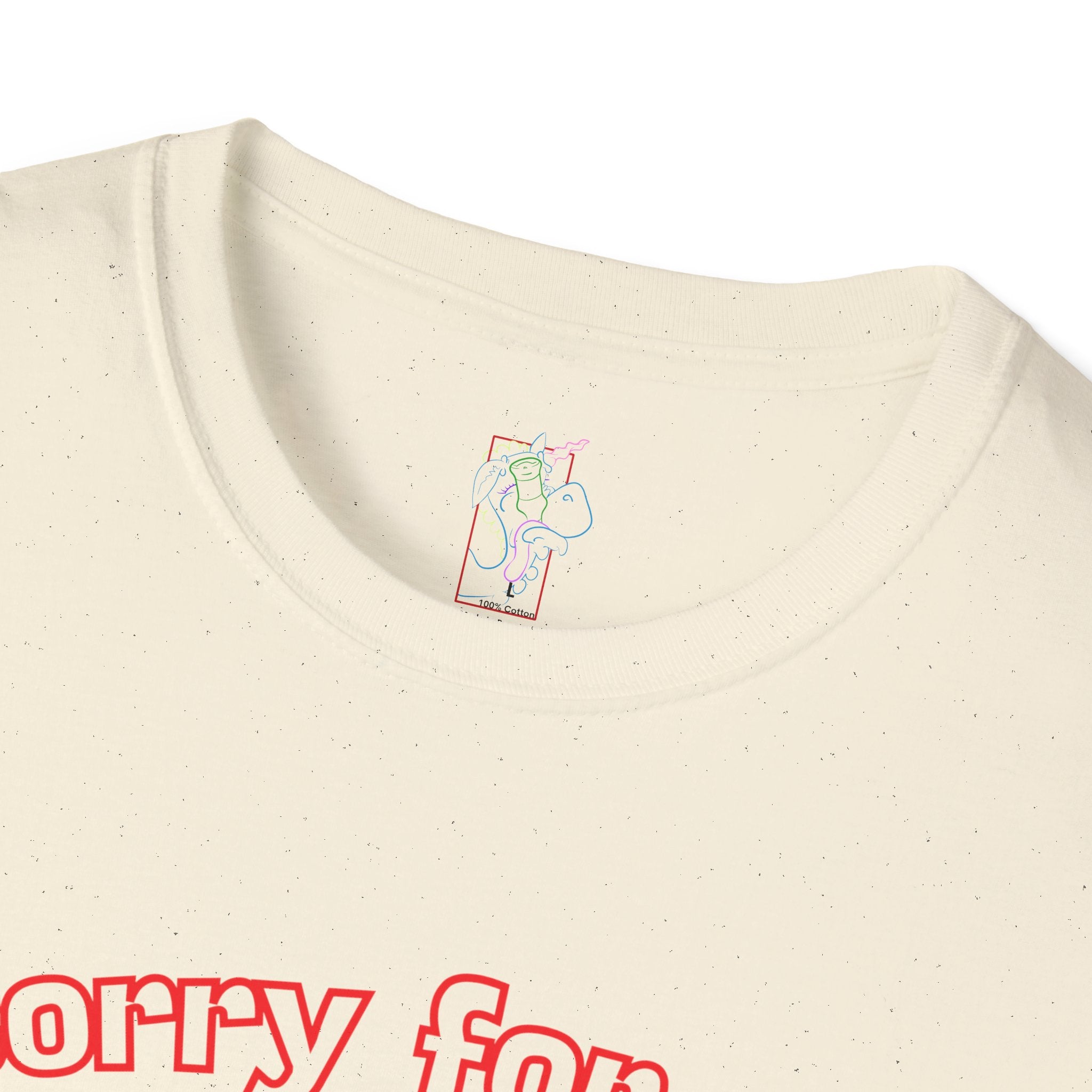 Sorry for Partying! Graphic T-Shirt — Funny Retro Pink Text Tee