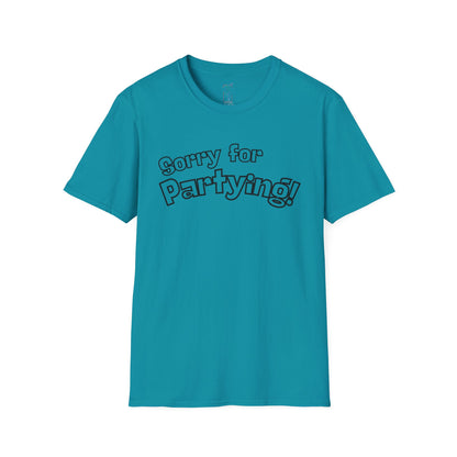 Sorry for Partying T-Shirt-Black