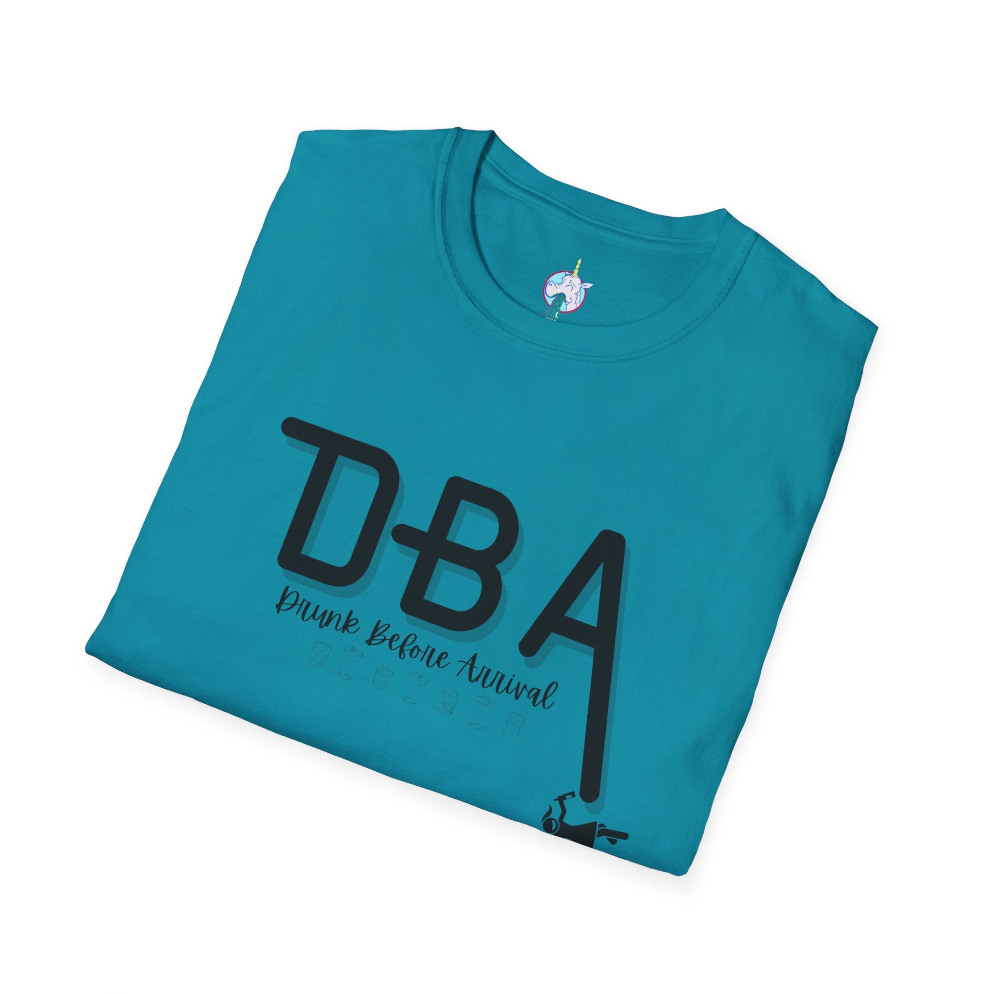 Drunk Before Arrival Funny T-Shirt — Bold Party Tee