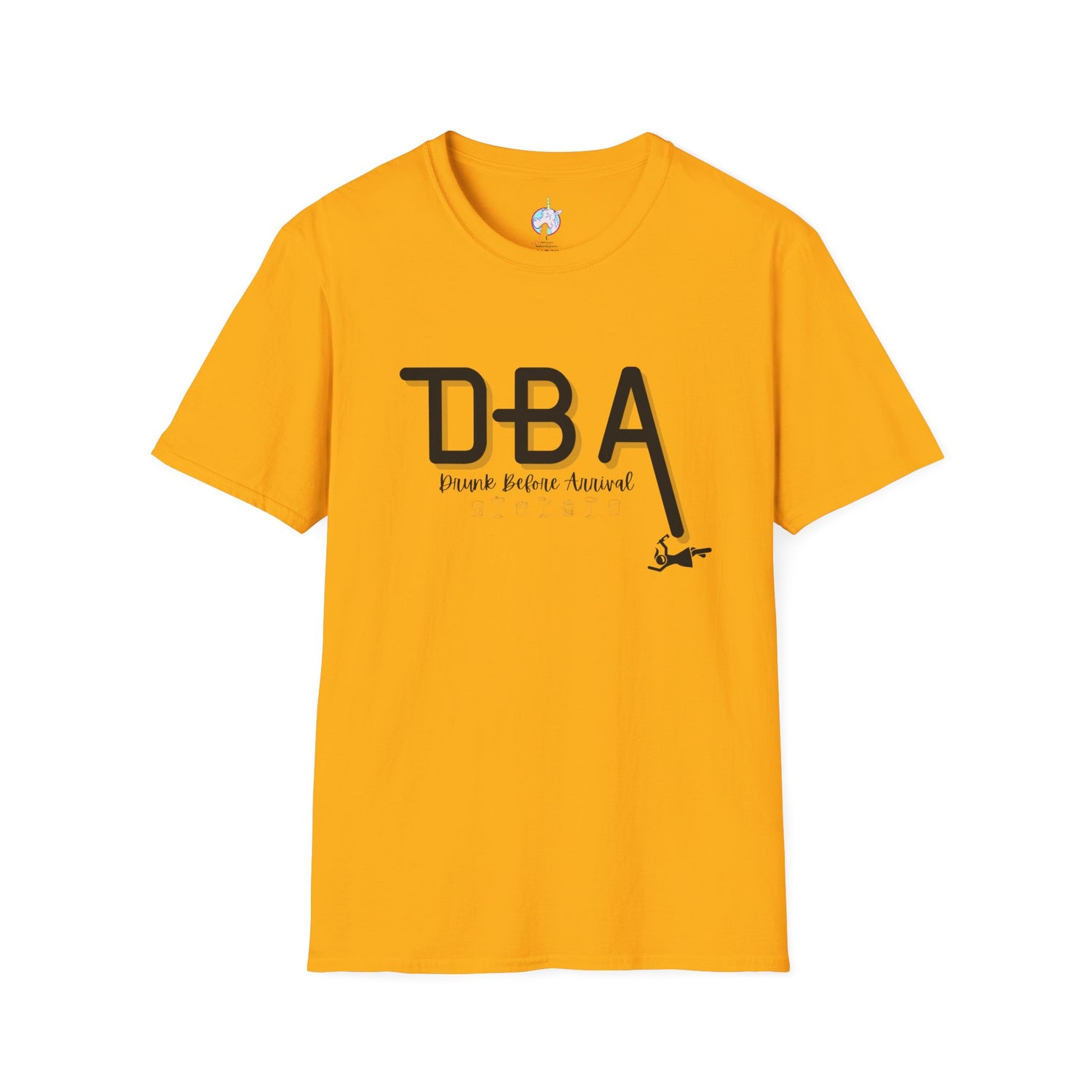 Drunk Before Arrival Funny T-Shirt — Bold Party Tee