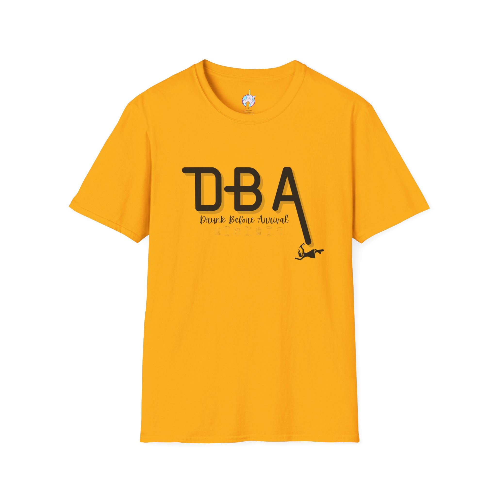 Drunk Before Arrival Funny T-Shirt — Bold Party Tee