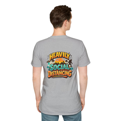 Heavily Socially Distancing Funny T-Shirt