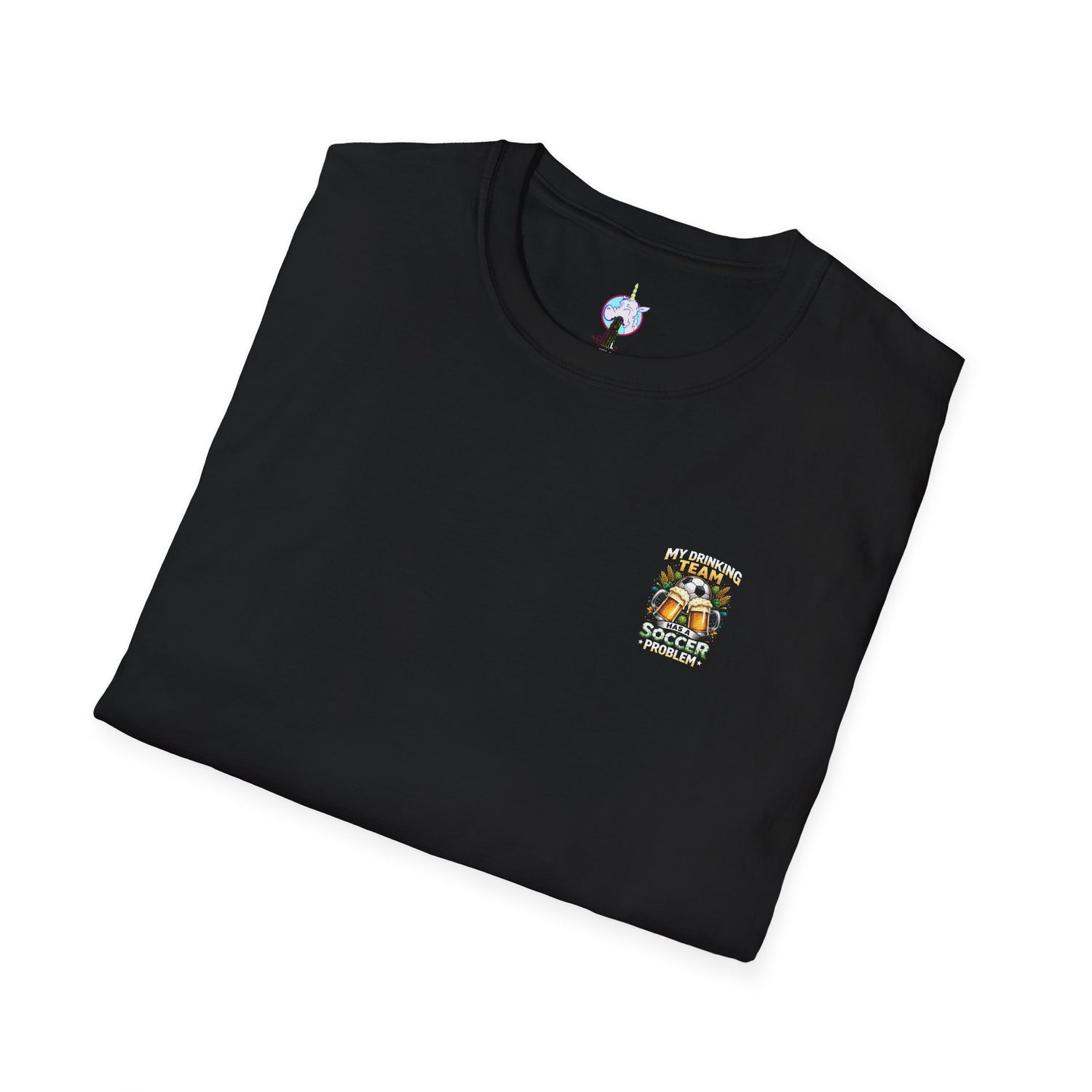 Soccer Drinking Team T-Shirt — "My Drinking Team Has a Soccer Problem" Football Beer Tee