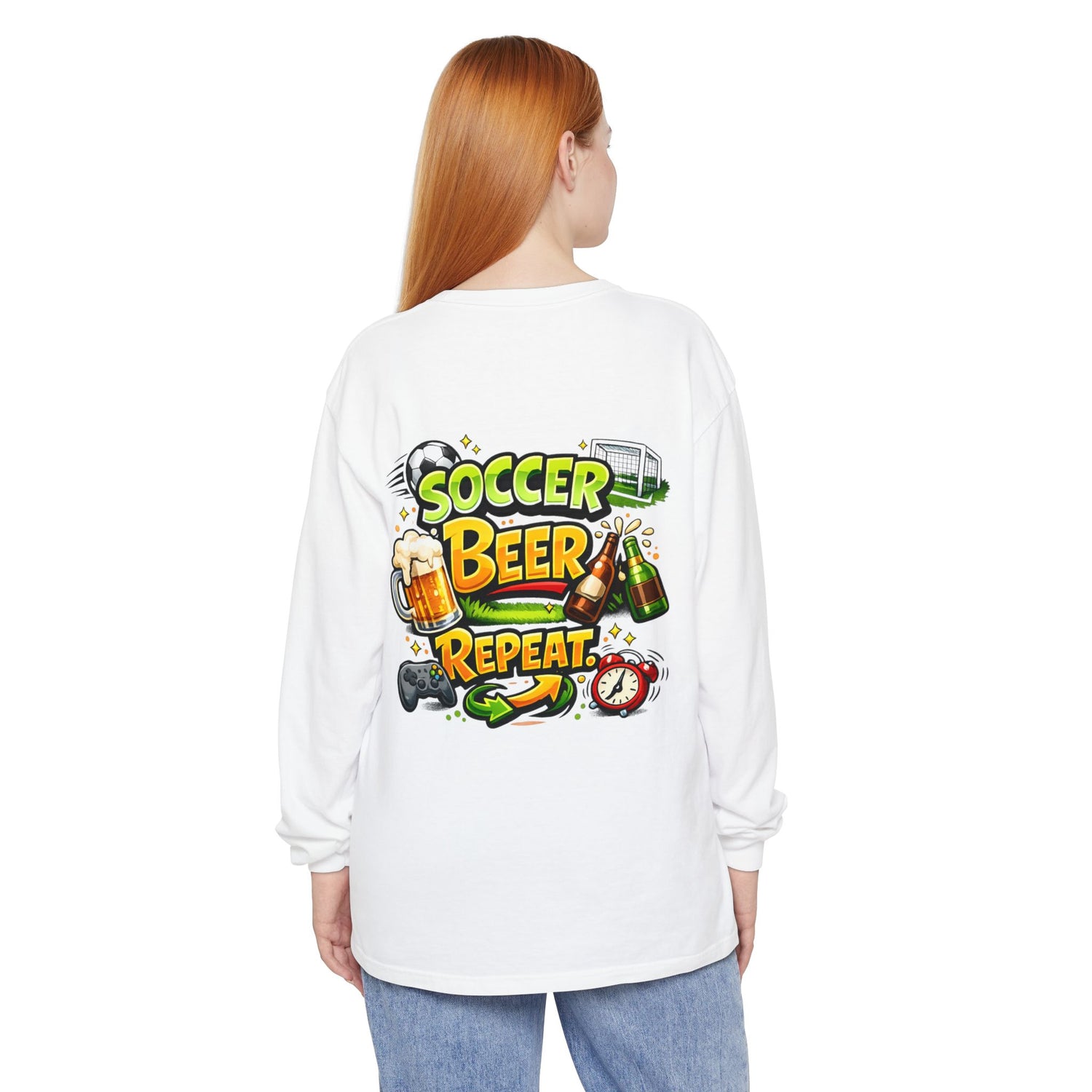 Soccer Beer Repeat Funny Sweatshirt