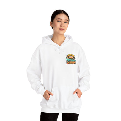 Heavily Socially Distancing Funny Hoodie