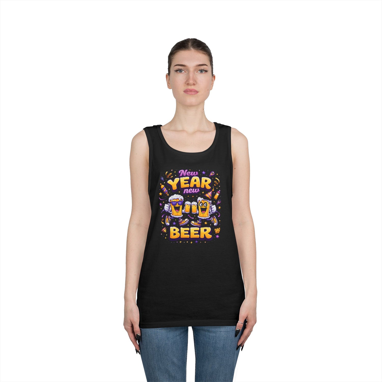 New Year New Beer Funny T-Shirt Sarcastic Drinking Tee Funny New Years Shirt Resolution Novelty Beer Gift Graphic Tee
