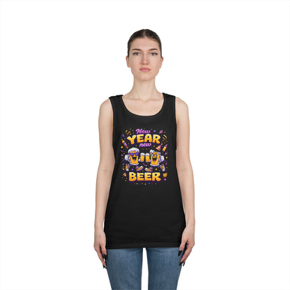 New Year New Beer Funny T-Shirt Sarcastic Drinking Tee Funny New Years Shirt Resolution Novelty Beer Gift Graphic Tee