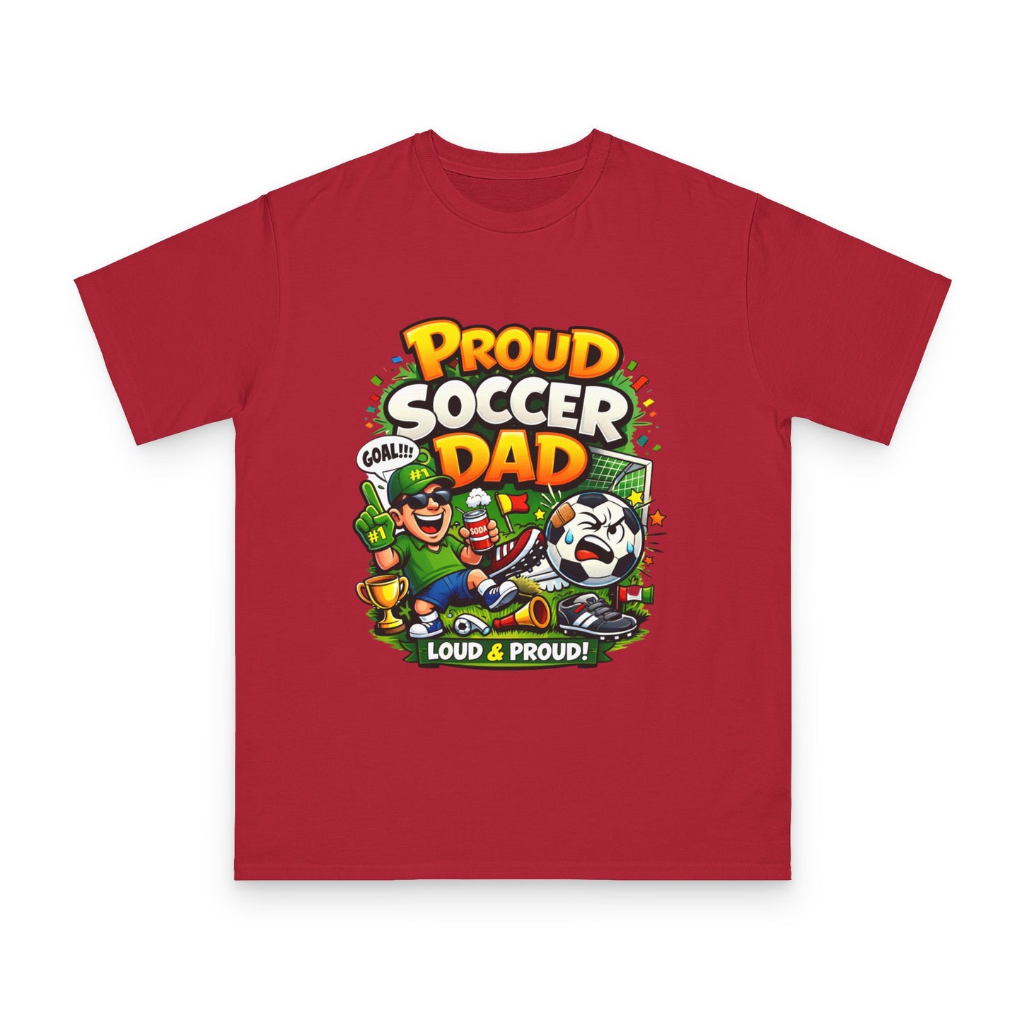 Proud Soccer Dad T-Shirt — Loud & Proud Dad Soccer Gift