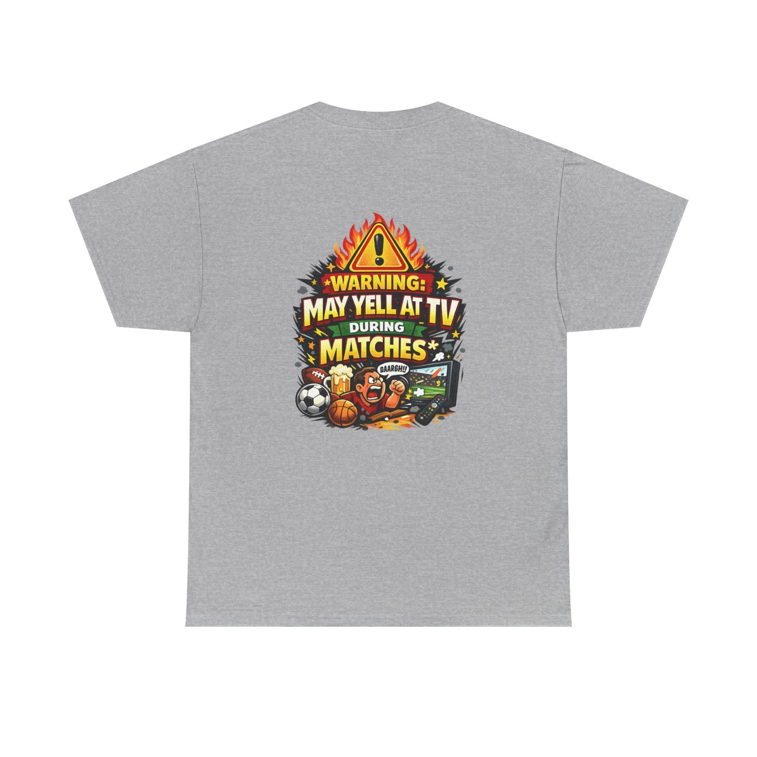 Warning May Yell At TV During Matches Funny T-Shirt