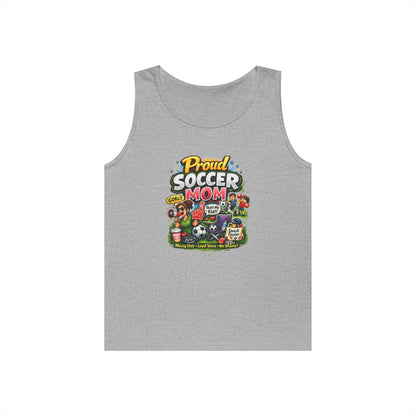 Proud Soccer Mom Dad Funny Tank Top