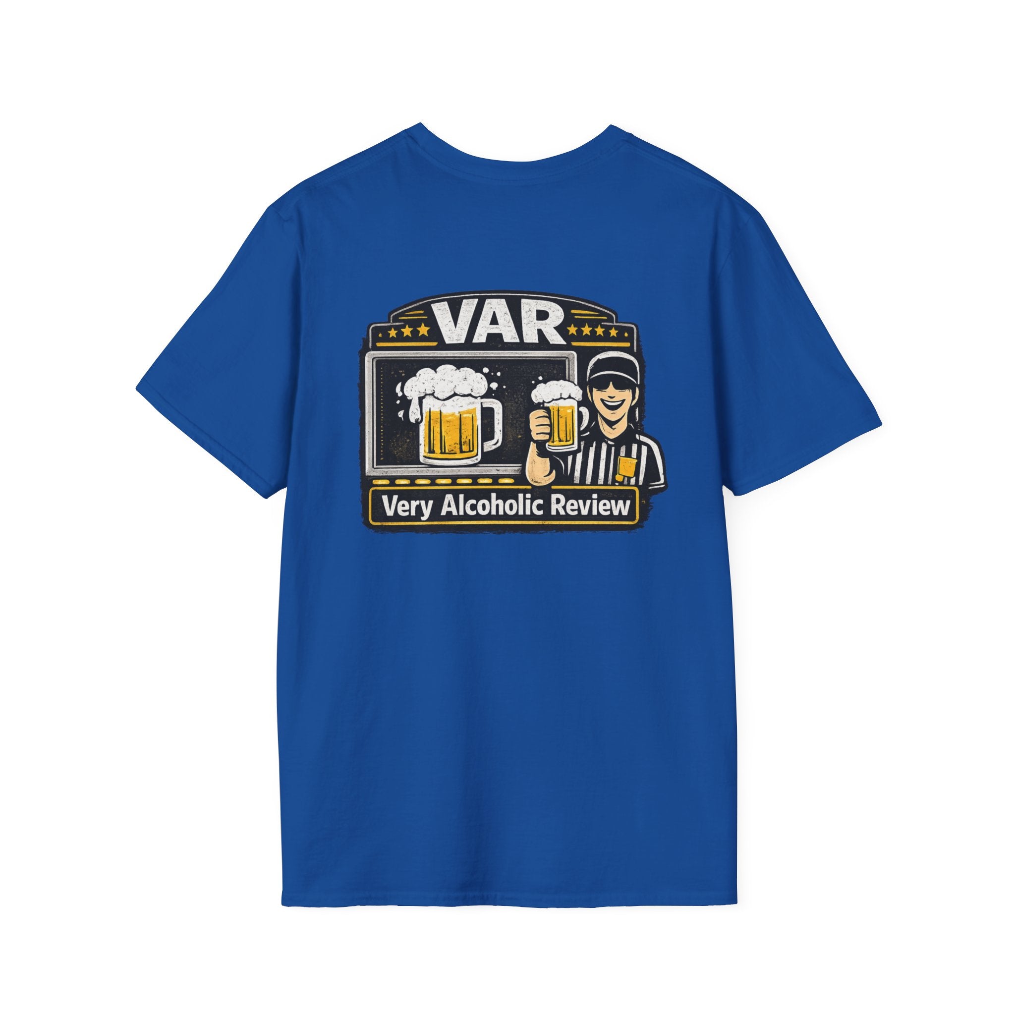VAR "Very Alcoholic Review" Soccer T-Shirt — Beer Referee Graphic Tee