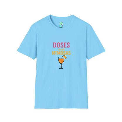 Doses and Mimosas- Party Vibes Unisex T-Shirt