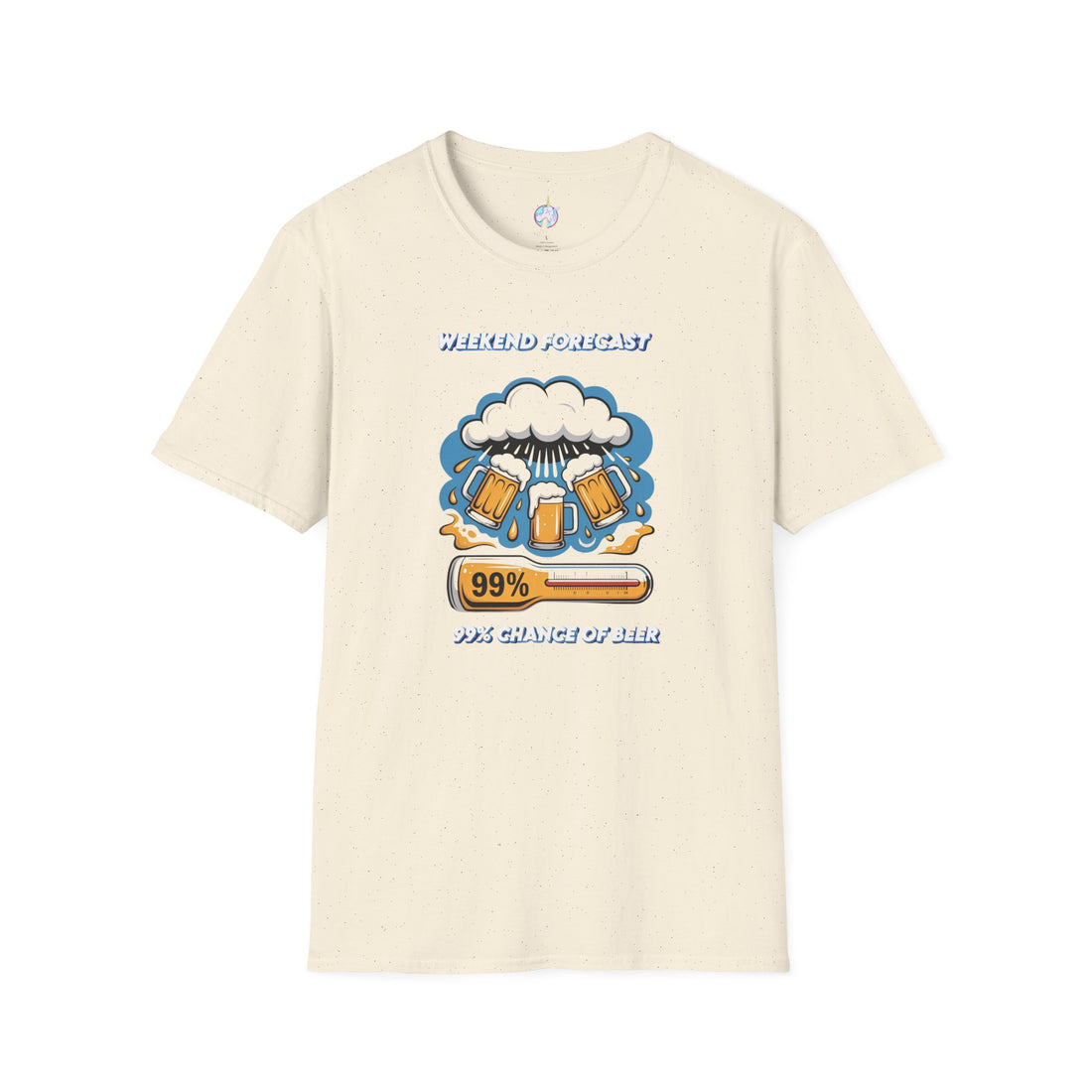 Weekend Forecast Tee — "99% Chance of Beer" Graphic T-Shirt