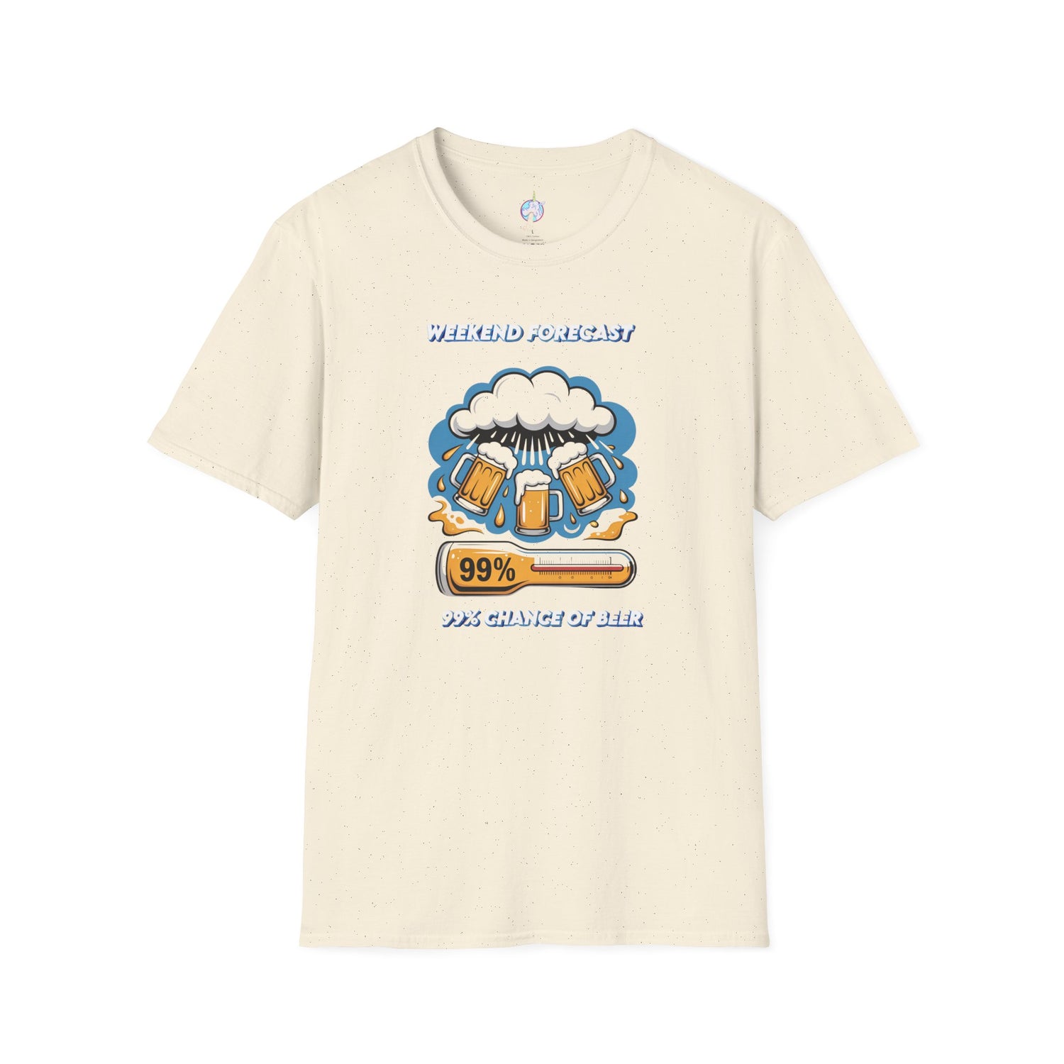 Weekend Forecast Tee — "99% Chance of Beer" Graphic T-Shirt
