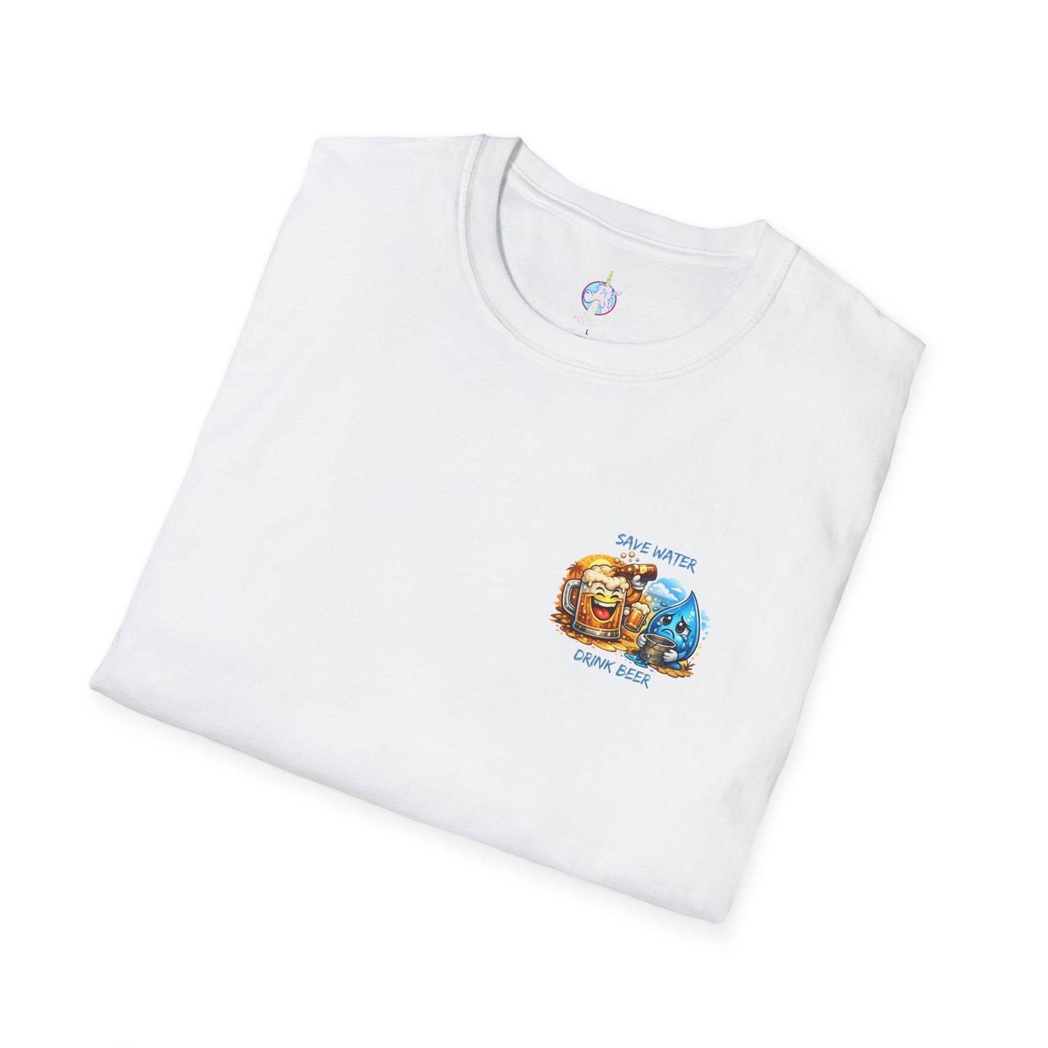 Save Water Drink Beer T-Shirt — Funny Beer &amp; Water Cartoon Tee