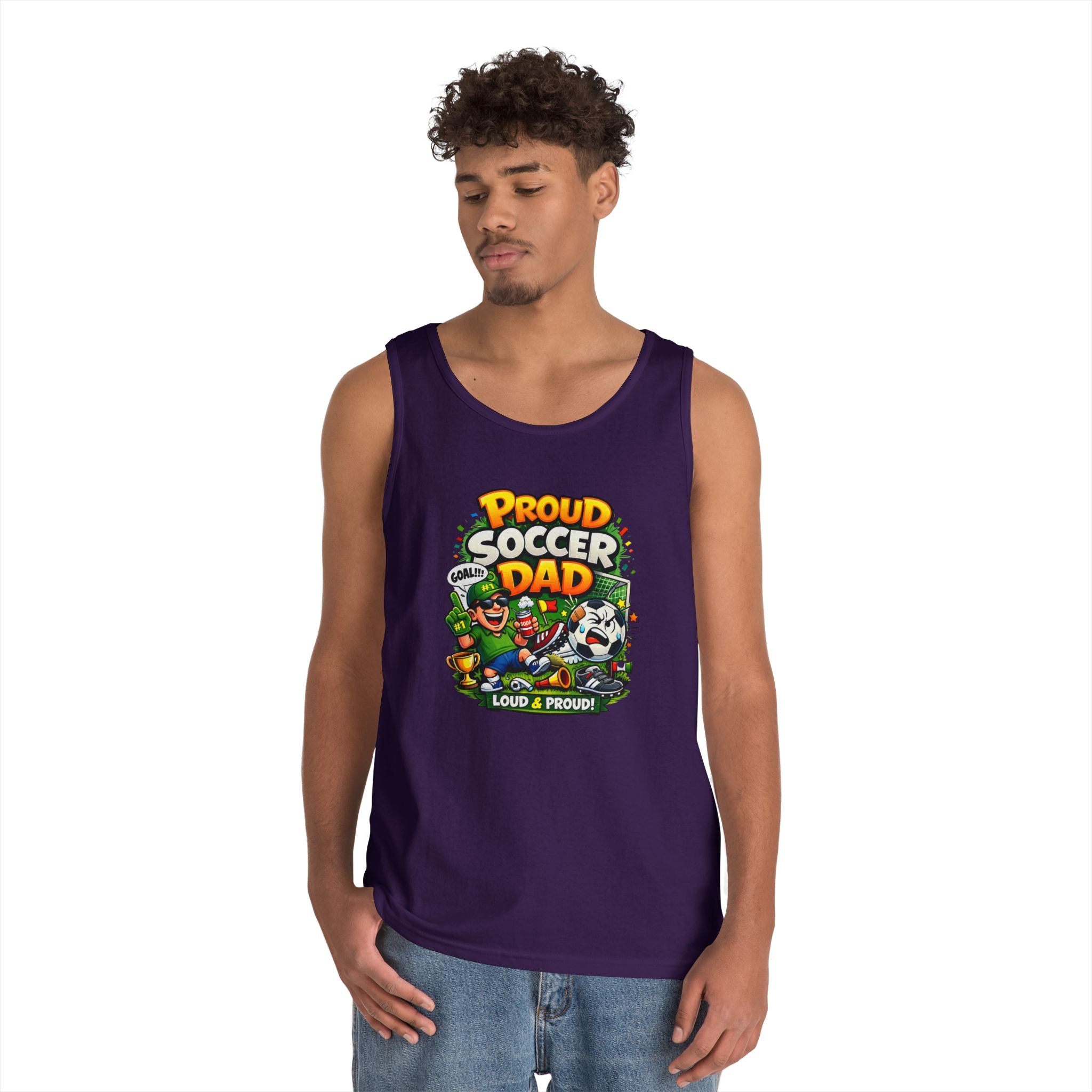 Proud Soccer Dad Tank Top — Loud &amp; Proud Dad Soccer Shirt