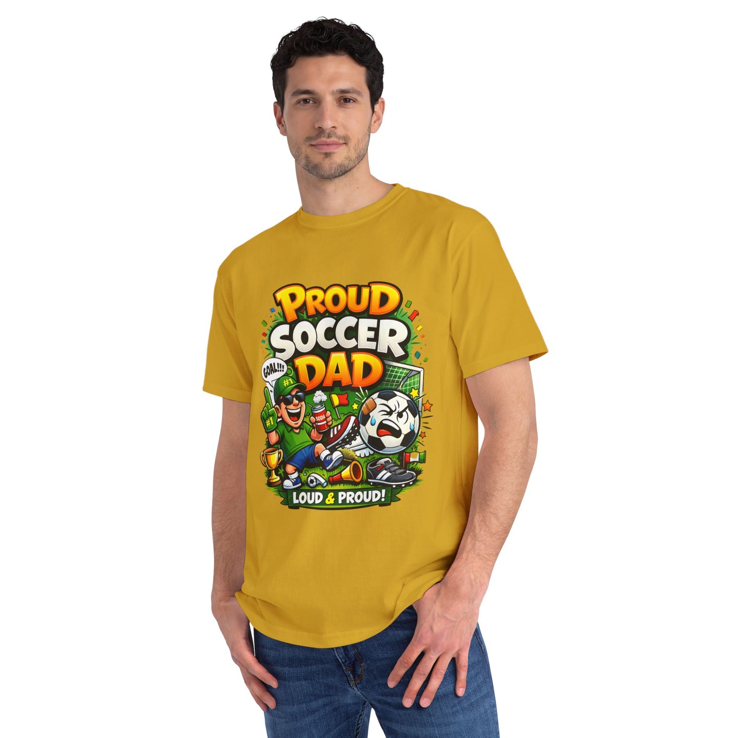 Proud Soccer Dad T-Shirt — Loud & Proud Dad Soccer Gift