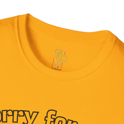 Sorry for Partying T-Shirt-Black