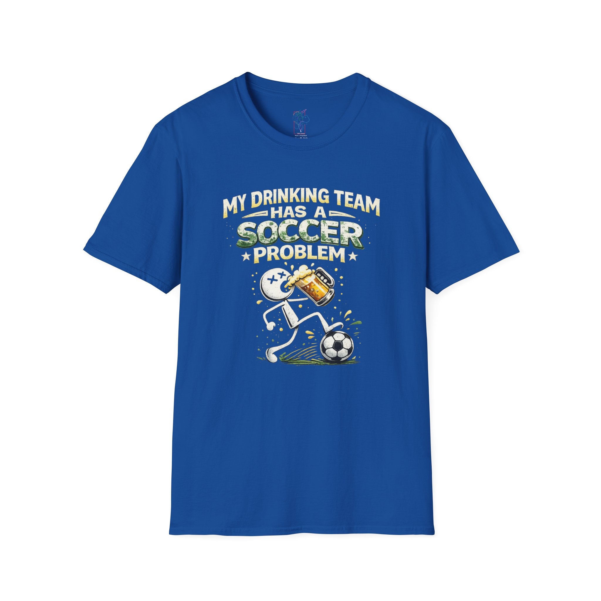 Soccer T-Shirt — "My Drinking Team Has a Soccer Problem" Funny Soccer Fan Tee