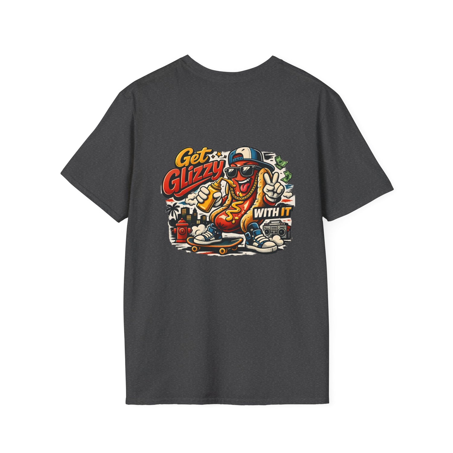 Get Glizzy With It Funny Hot Dog T-Shirt