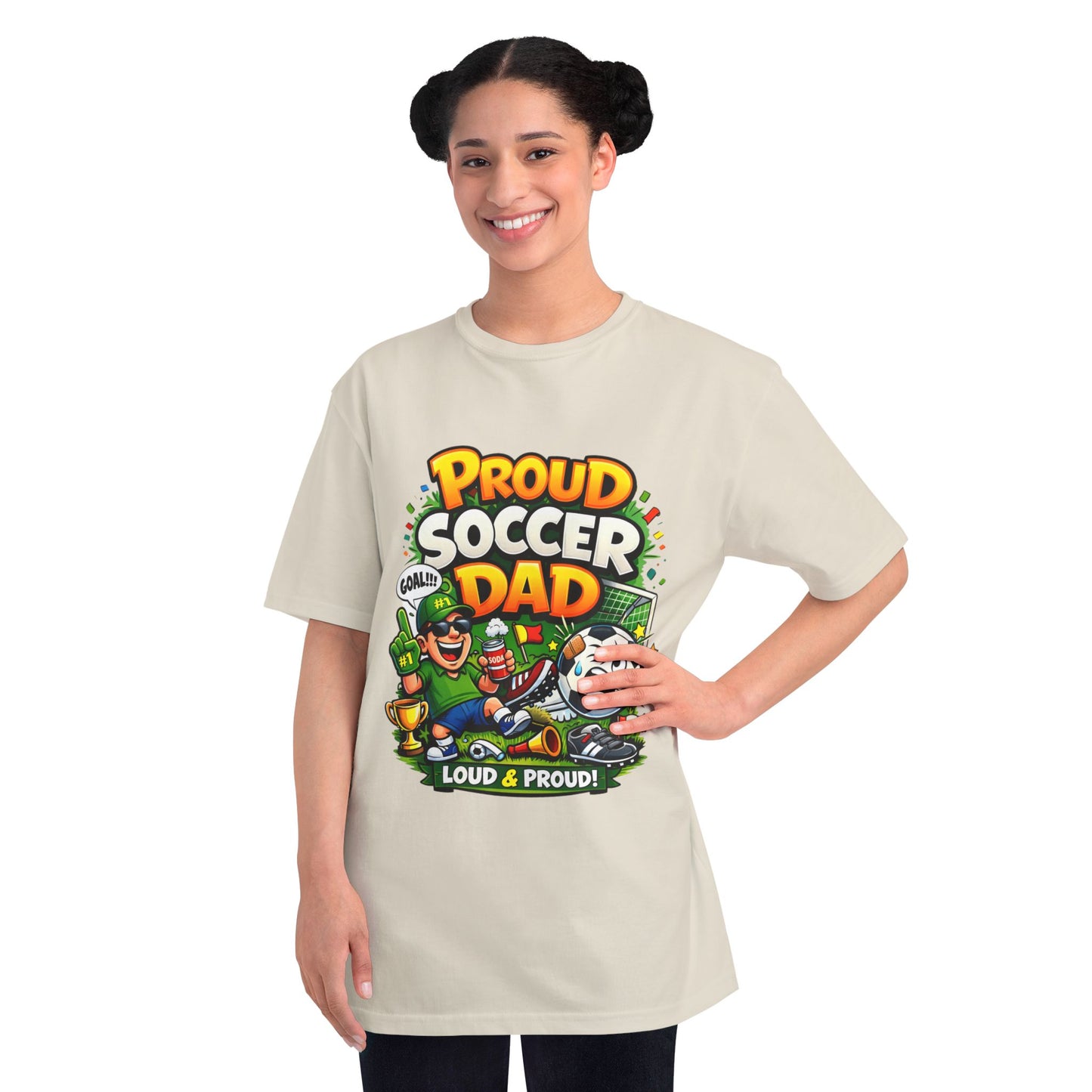 Proud Soccer Dad T-Shirt — Loud & Proud Dad Soccer Gift