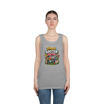 Proud Soccer Mom Dad Funny Tank Top