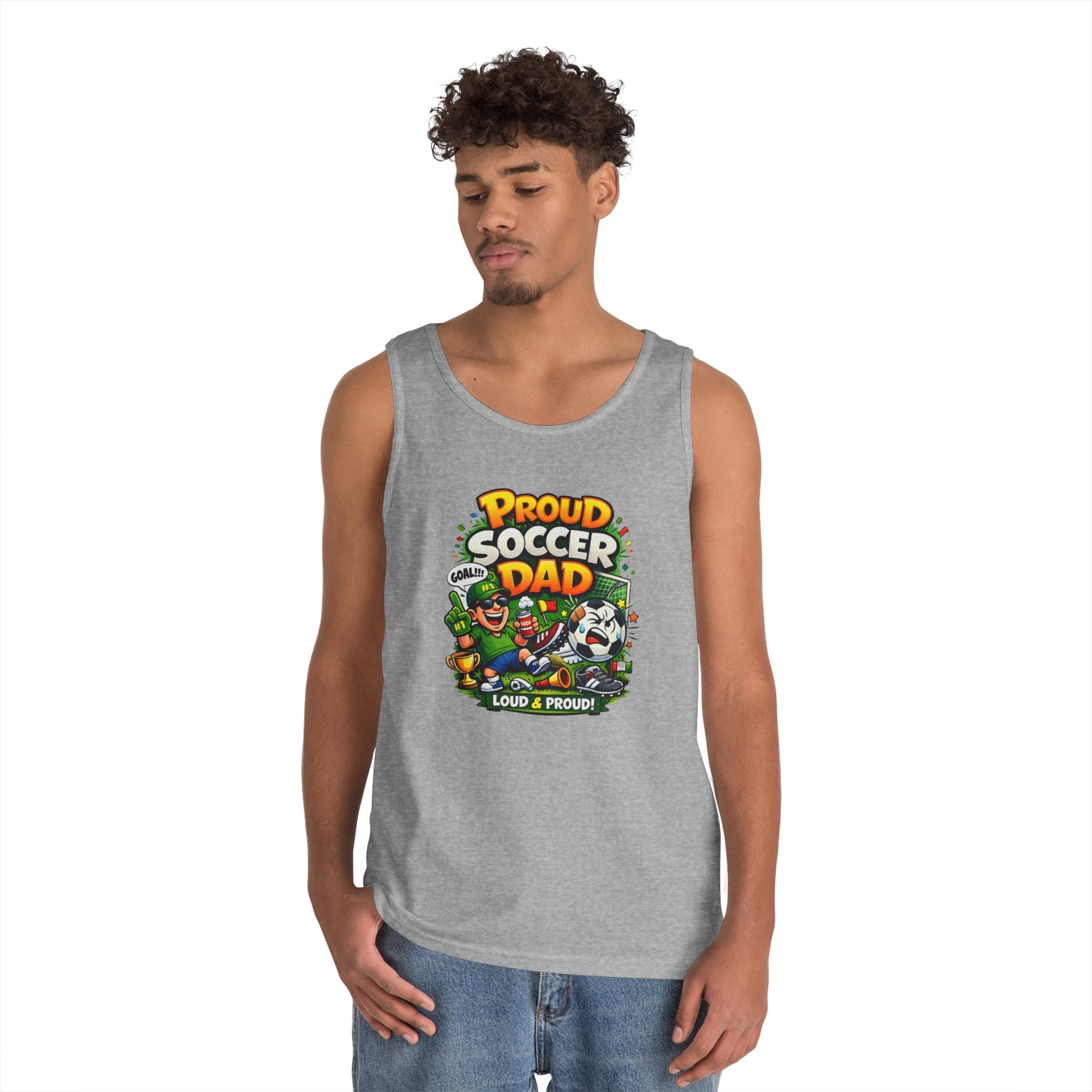 Proud Soccer Dad Tank Top — Loud &amp; Proud Dad Soccer Shirt