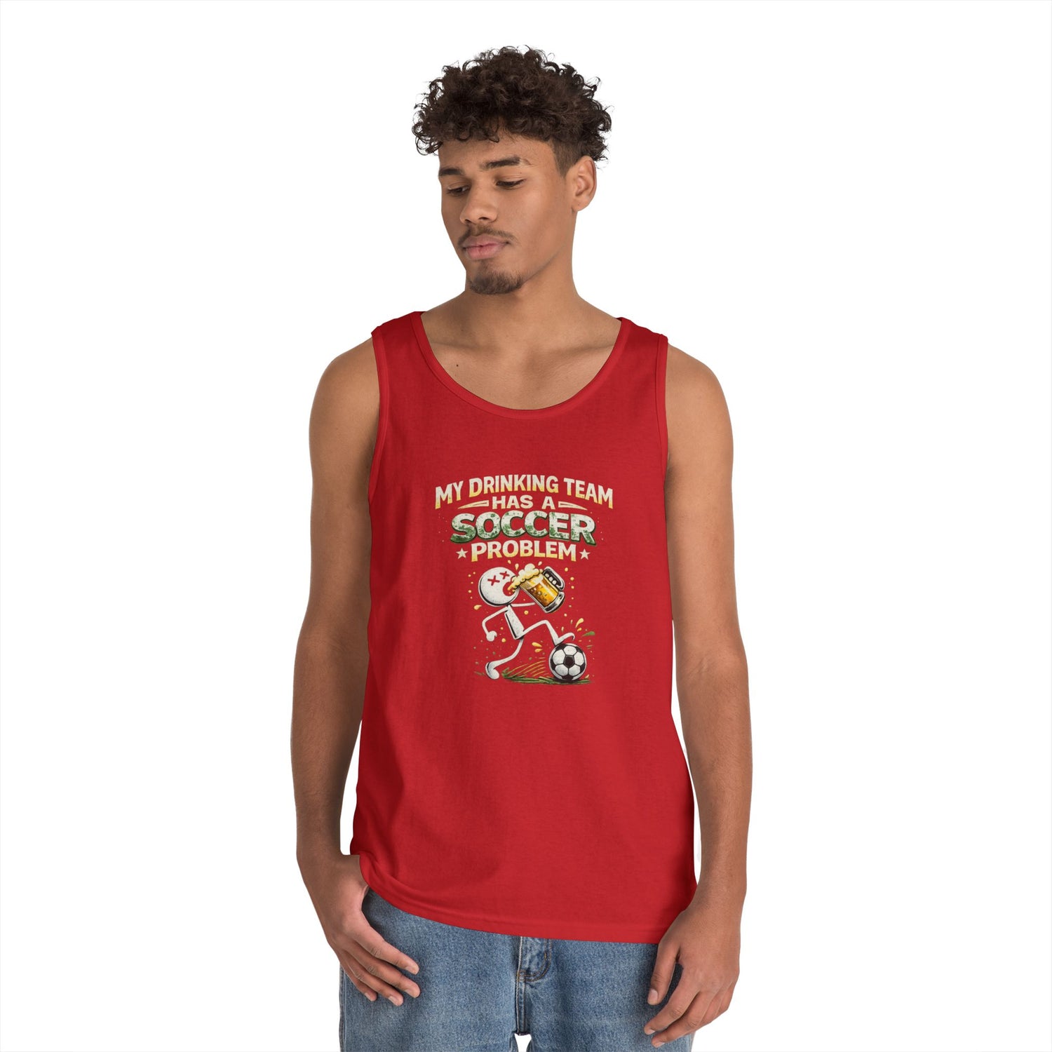 Soccer Drinking Team Tank Top – "My Drinking Team Has a Soccer Problem"