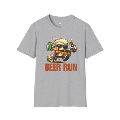 Beer Run T-Shirt — Funny Cartoon Beer Mug Design for Parties &amp; St. Patrick’s Day