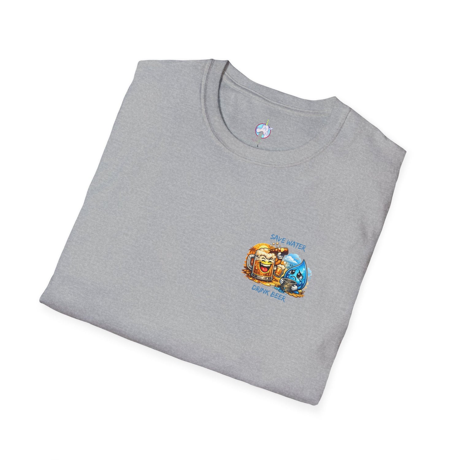 Save Water Drink Beer T-Shirt — Funny Beer &amp; Water Cartoon Tee