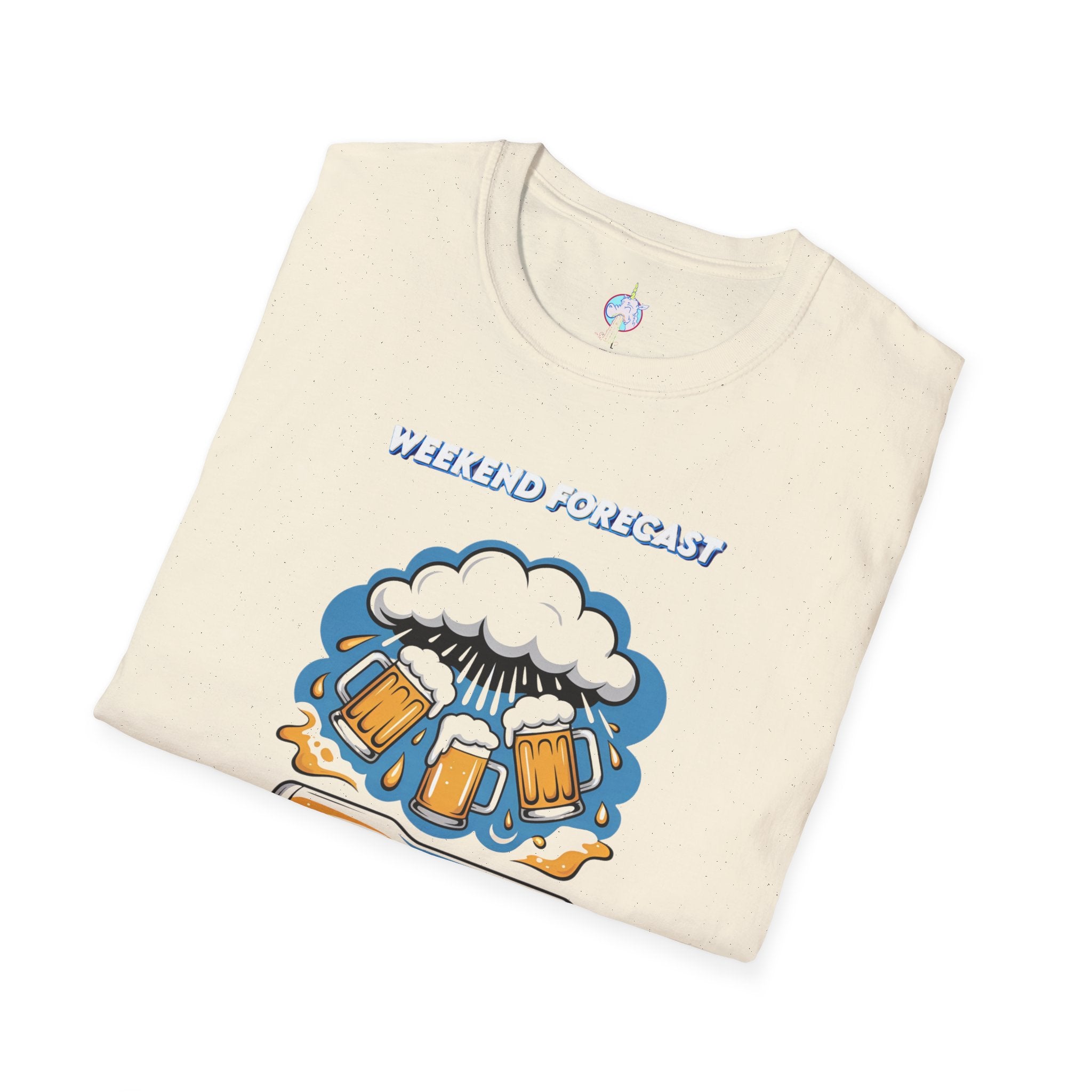 Weekend Forecast Tee — "99% Chance of Beer" Graphic T-Shirt