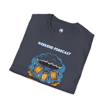 Weekend Forecast Tee — "99% Chance of Beer" Graphic T-Shirt