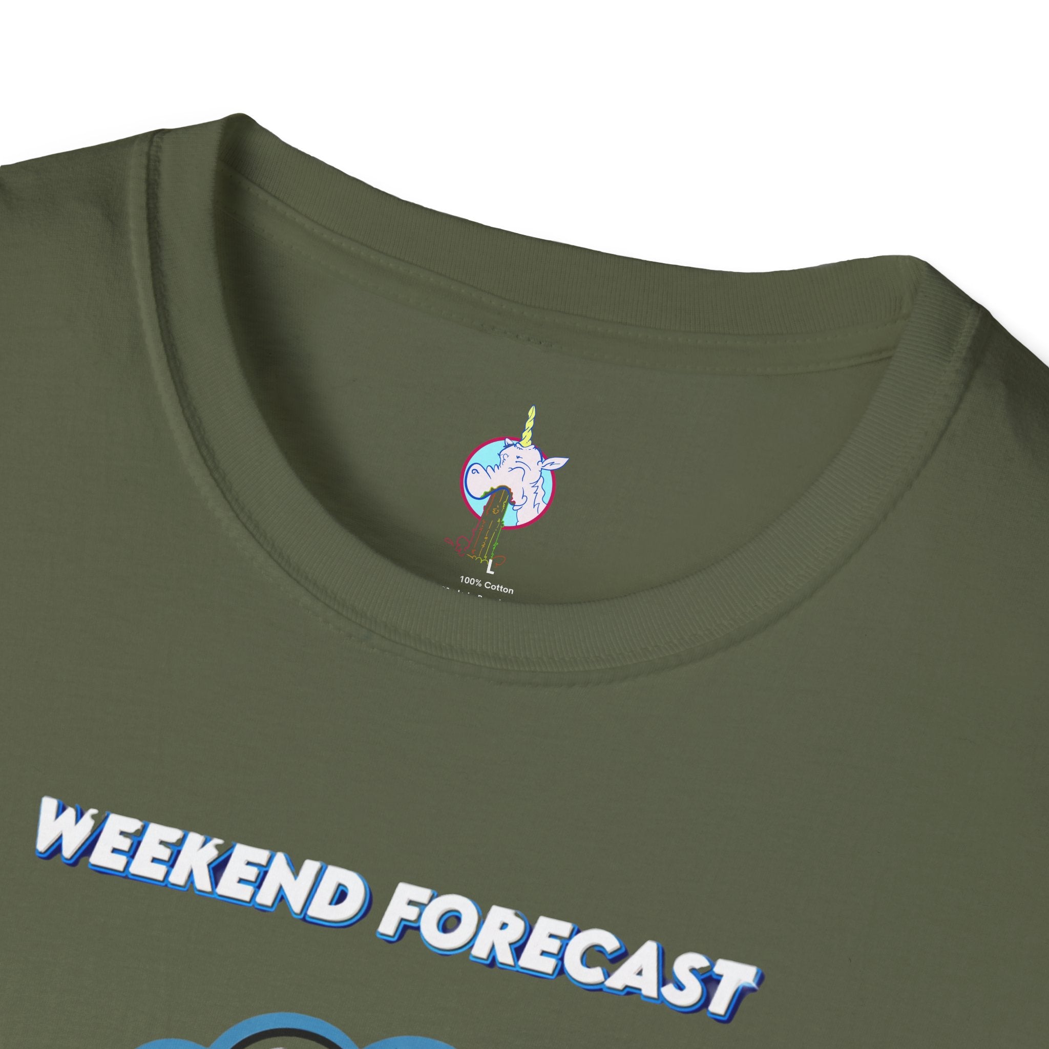 Weekend Forecast Tee — "99% Chance of Beer" Graphic T-Shirt