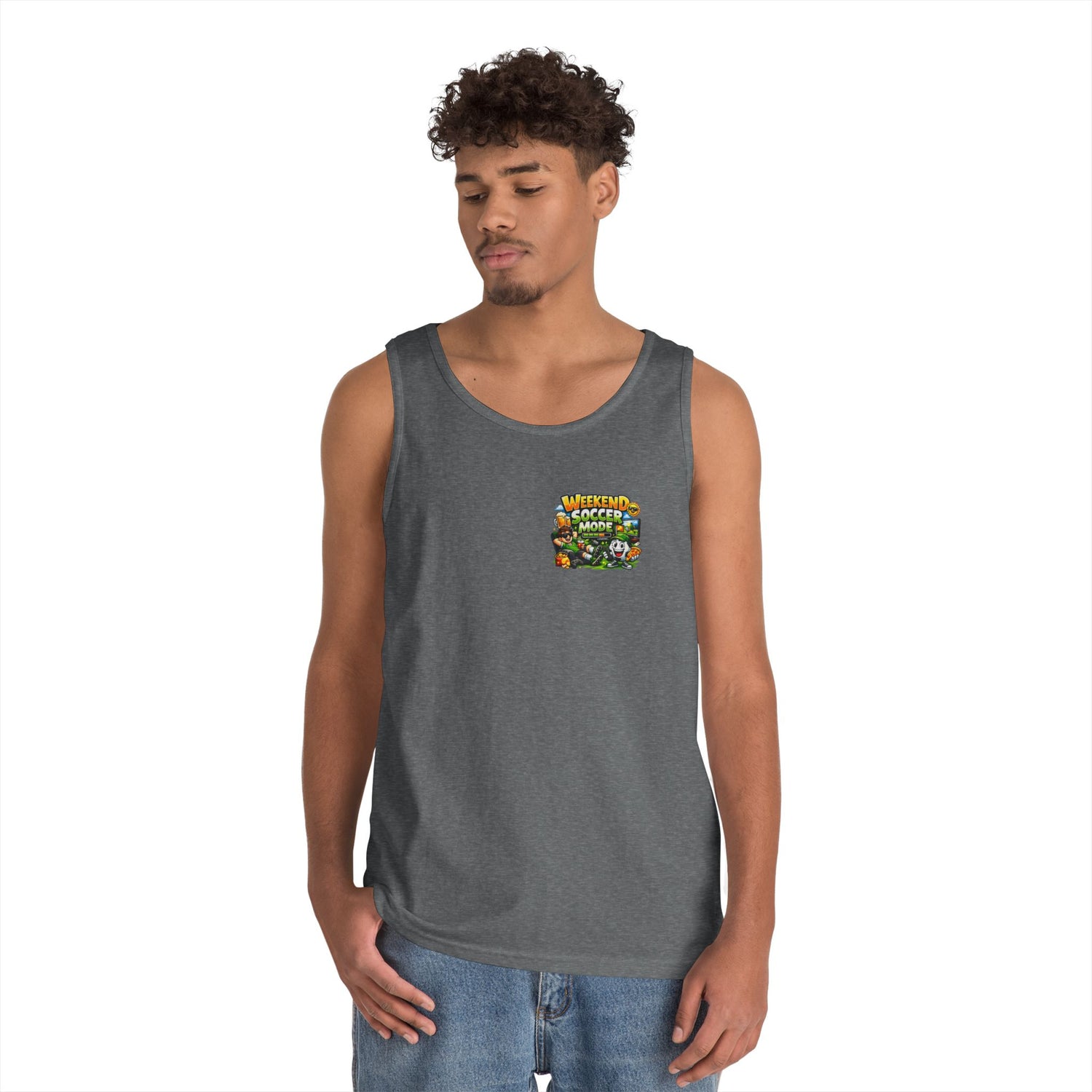 Weekend Soccer Mode Funny Tank Top