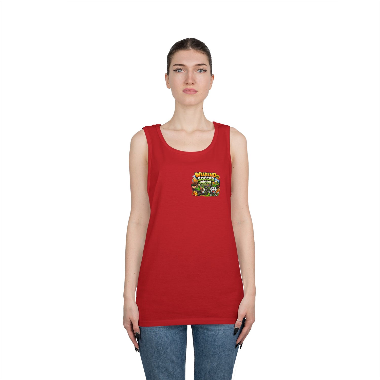 Weekend Soccer Mode Funny Tank Top