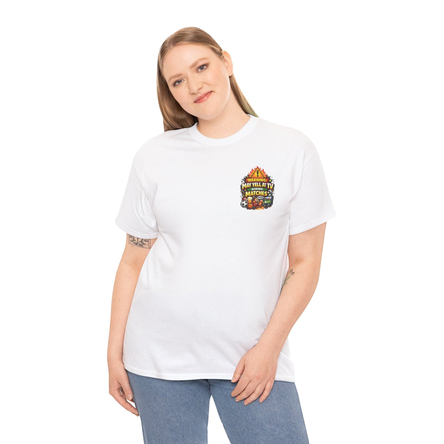 Warning May Yell At TV During Matches Funny T-Shirt