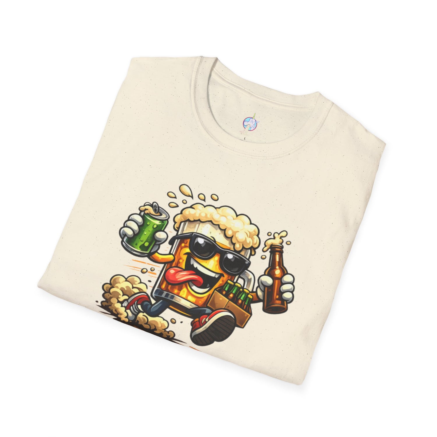 Beer Run T-Shirt — Funny Cartoon Beer Mug Design for Parties &amp; St. Patrick’s Day