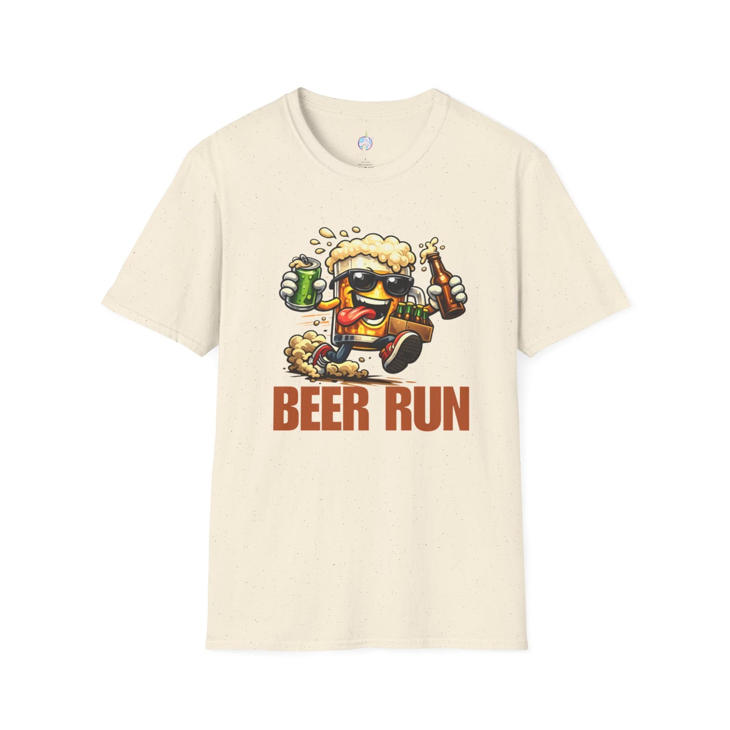 Beer Run T-Shirt — Funny Cartoon Beer Mug Design for Parties & St. Patrick’s Day