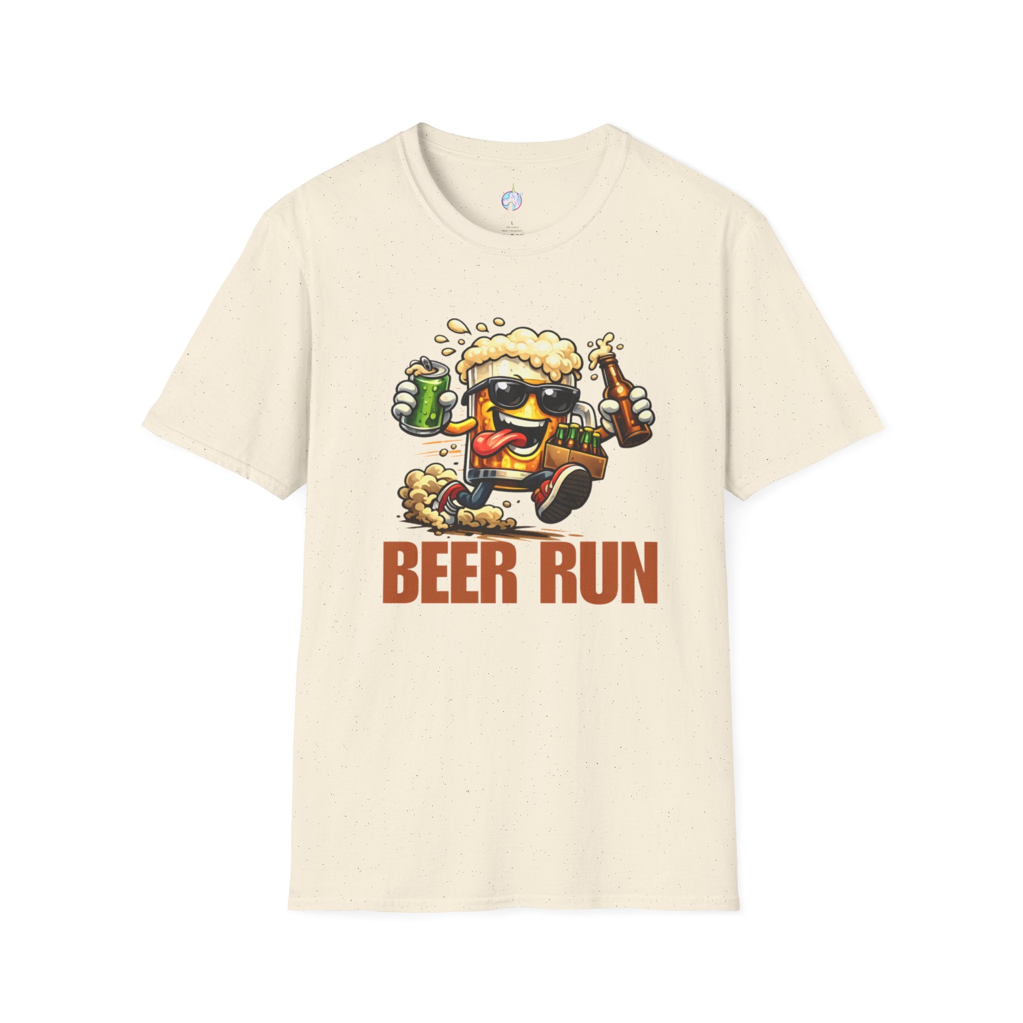 Beer Run T-Shirt — Funny Cartoon Beer Mug Design for Parties &amp; St. Patrick’s Day