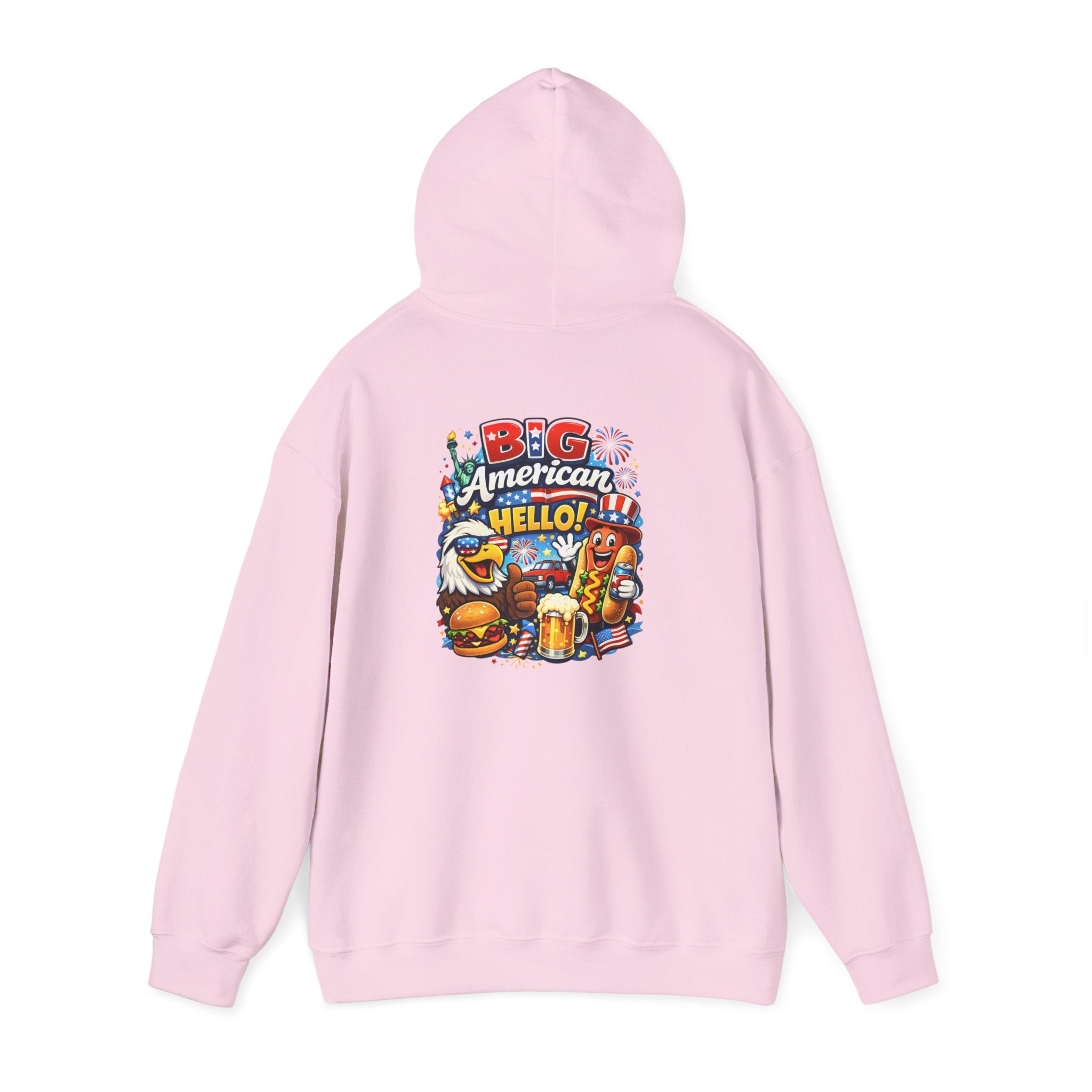 Big American Hello Funny Hoodie