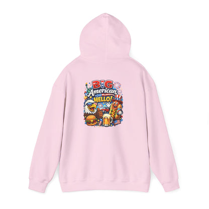 Big American Hello Funny Hoodie