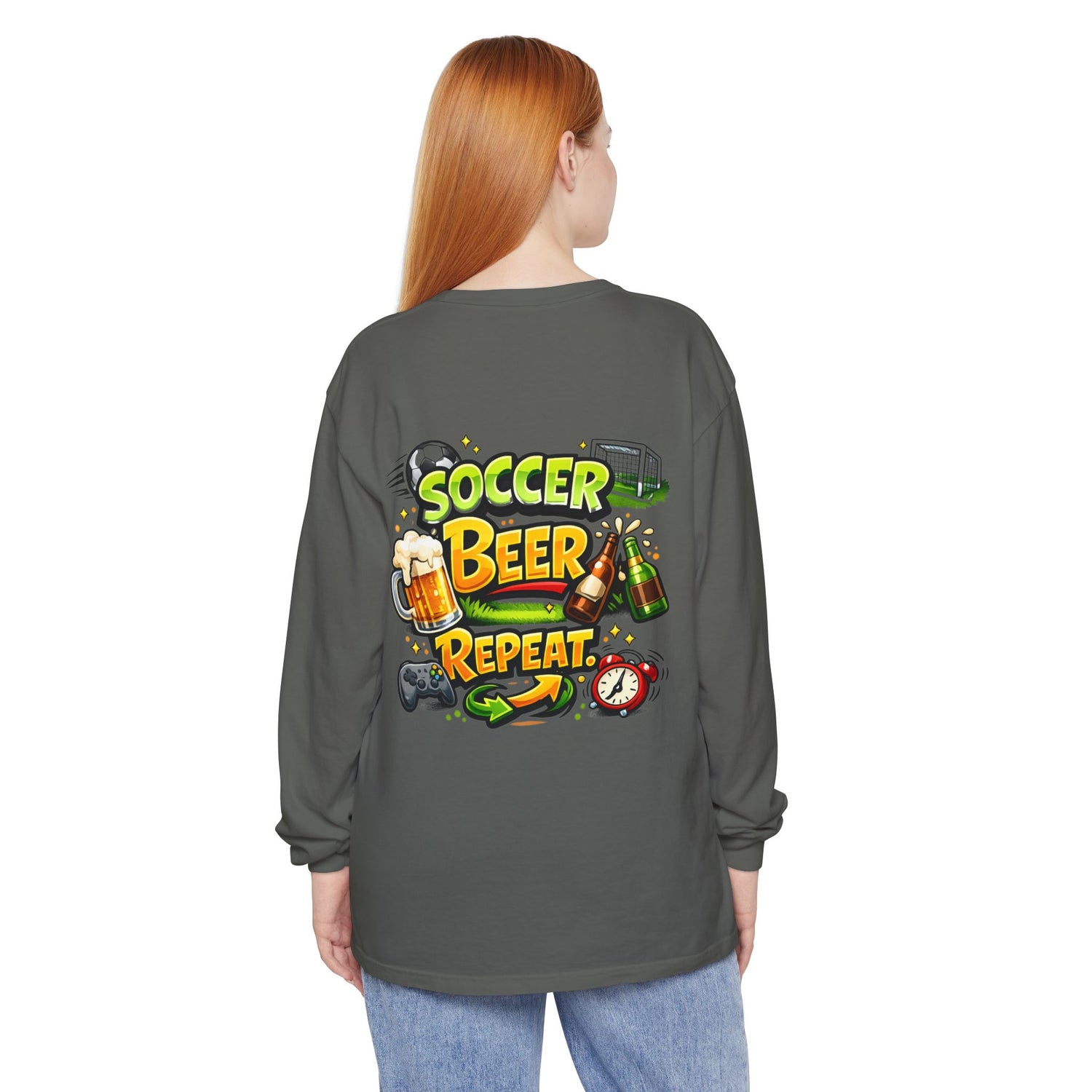 Soccer Beer Repeat Funny Sweatshirt