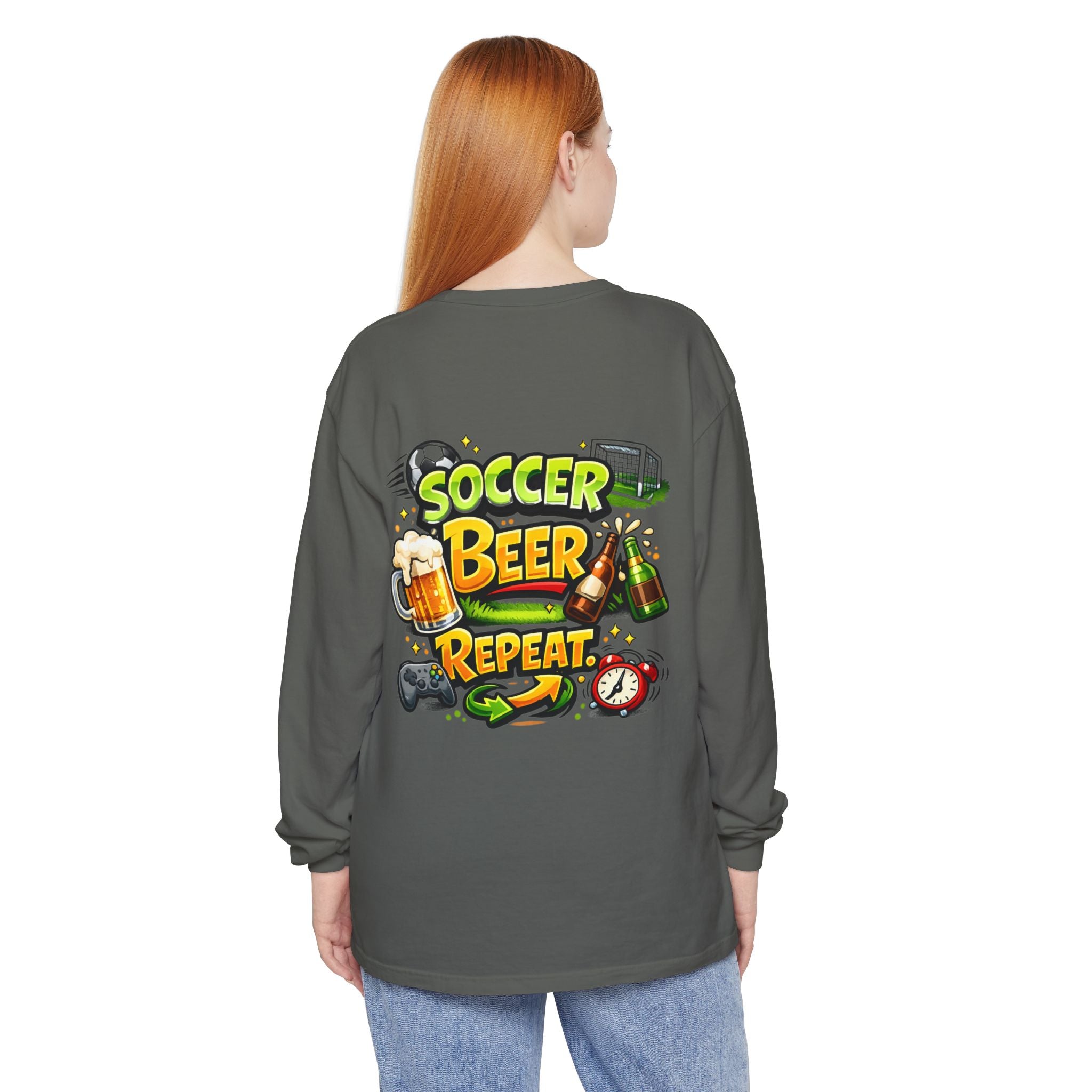 Soccer Beer Repeat Funny Sweatshirt