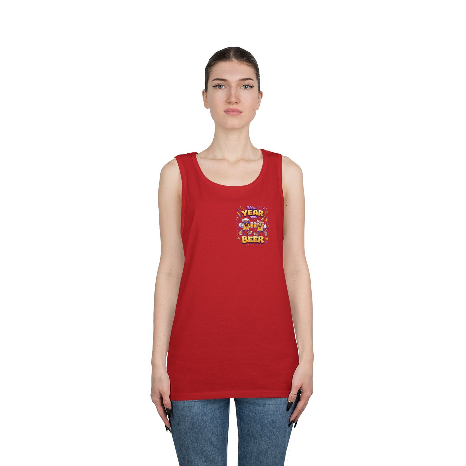 New Year New Beer Funny Tank Top