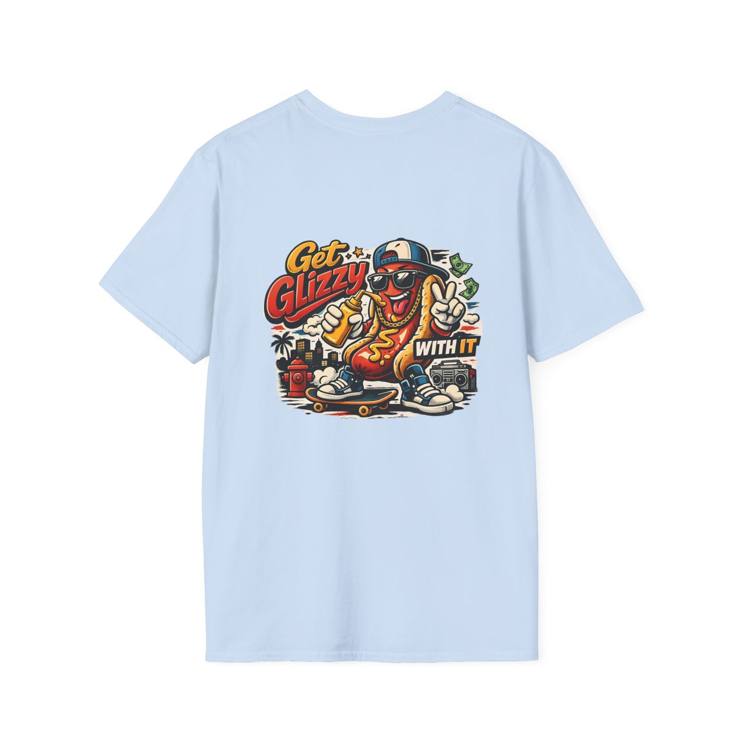 Get Glizzy With It Funny Hot Dog T-Shirt